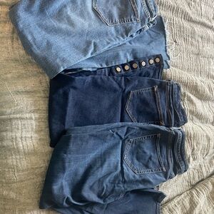 3 pair bundled Ana straight leg jeans